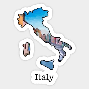 Map of Italy Sticker